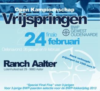 Inschrijvingen eerste oefenavond vrijspringen op 26 januari voor Open Kampioenschap Vrijspringen BWP-gewest Oudenaarde