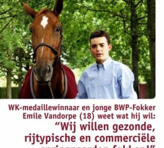 Emile Vandorpe in Equitime oktober Emile Vandorpe in Equitime oktober