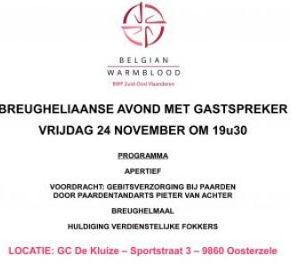 Breugheliaans avond BWP Zuid-Oost-Vlaanderen: inschrijven kan tot 19/11! Breugheliaans avond BWP Zuid-Oost-Vlaanderen: inschrijven kan tot 19/11!