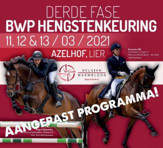 BWP Hengstenkeuring: aangepast programma BWP Hengstenkeuring: aangepast programma